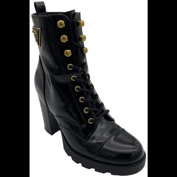 GUESS Women's Neadyn Heeled Boots Black - Medium - Picture 1 of 3